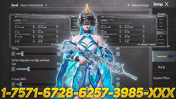 NEW UPDATE 4.1 CODE 🔥 PUBG MOBILE/BGMI SENSITIVITY SETTINGS 2025 | BEST SCOPE SENSITIVITY SETTINGS