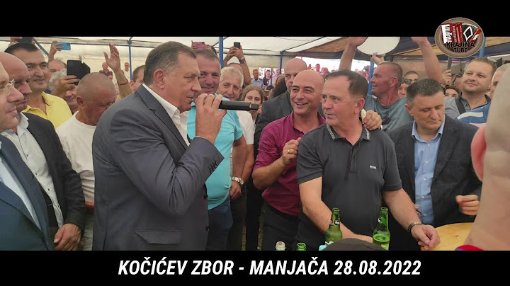 Dodik zapjevao sa Sinovima Manjače na Kočićevom zboru (Uživo 2022)