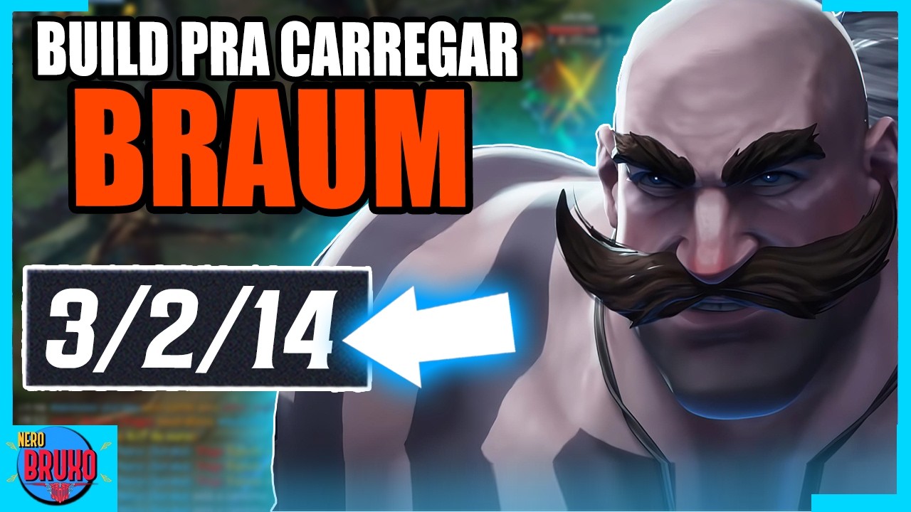 Como jogar de BRAUM SUP e CARREGAR