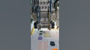 sequins embroidery machine testing before shipment #embroiderymachine #sequins #
