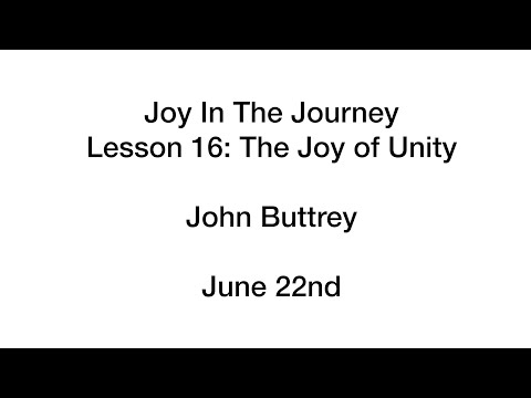 Buttrey TheJoyOfUnity June22nd