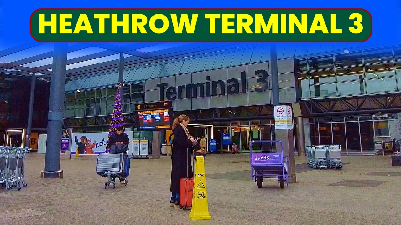 Heathrow Terminal 3 Departures Walkthrough - Heathrow Airport walking tour