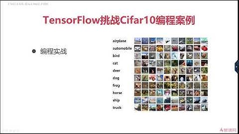 06第5章 Tensorflow挑战Cifar 10图像分类任务