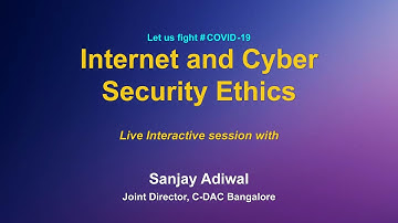 Webinar on ICT Tools : Internet and Cyber Security Ethics