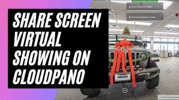 [New Feature] How To Create a Share Screen Virtual Showing On CloudPano