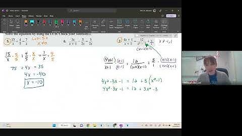7.5 - Solving Rational Equations (Part 1)