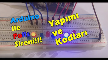 Arduino ile Polis Sireni Yapmak! Karaşimşek Devresi, Yürüyen Işık