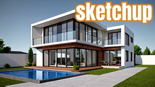 #sketchup #modeling #housedesign #homedesignstudio #sketchuptutorial #sketchup3d #besthomedesign