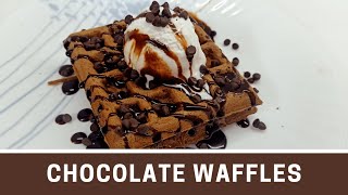 Chocolate Waffles | Waffles Recipe | How to make waffles at home | Chocolate waffles recipe