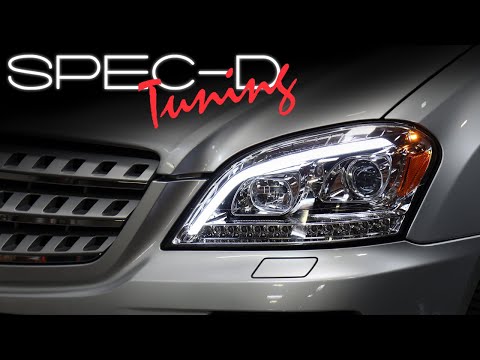 SPECDTUNING INSTALLATION VIDEO: 2006-2008 MERCEDES W164 ML-CLASS PROJECTOR HEADLIGHTS