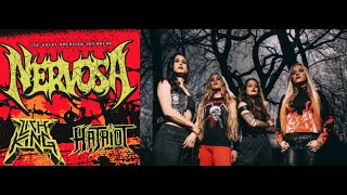 Nervosa 2024 N.A. Tour! their “Jailbreak“ Tour w/ Lich King and Hatriot - dates released!