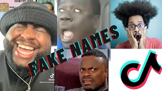 FAKE NAMES tiktok compilation🤣🤣 | ft Bash The Entertainer - MUST WATCH!!!