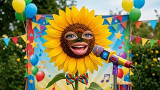 Sunflower Nursery Rhyme 🌻 | Cute Garden Song for Babies, Toddlers &amp; Kids