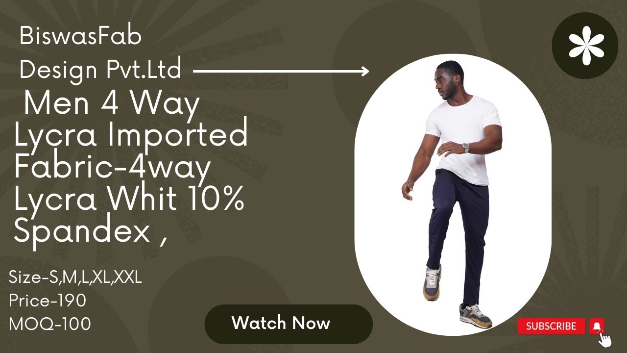 Men's  4 Way Imported Lycra Track Pant Manufacturing