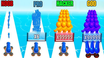 Amazing gameplay|NOOB VS PRO VS HACKER VS GOD in Mob Control 2025