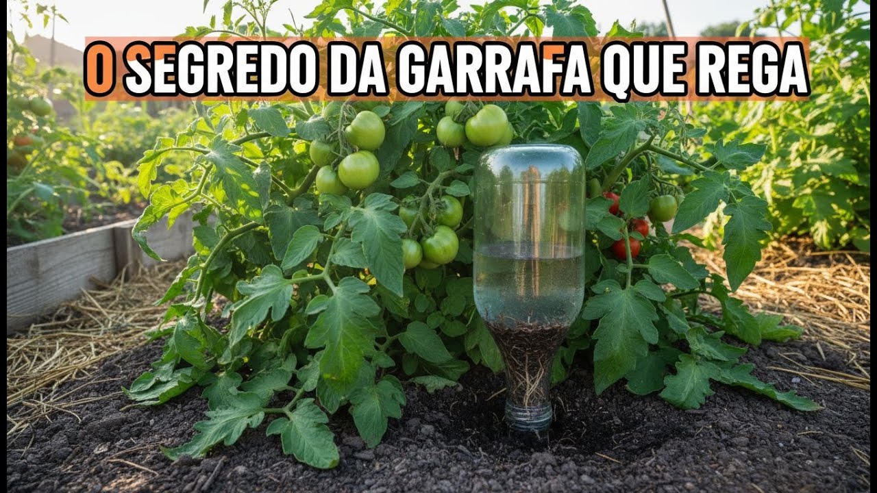 O Sistema Antigo de Garrafa Que Rega Sozinho Por Dias — Sem Gotejador e Sem Energia