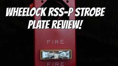 Wheelock RSSP-2475W review (rare strobe plate)