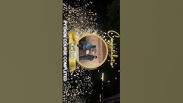 Karthik Python Course Completed #pythonfullstackdevelopercourseinbangalore #trishanatechnologies