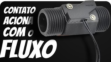 CHAVE DE FLUXO unidirecional com contato que fecha quando passa água