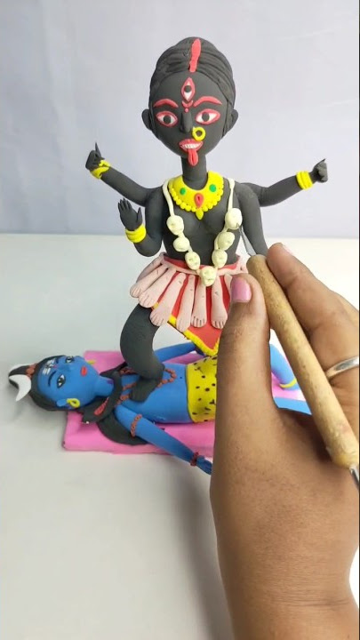 DIY clay Kali Mata Idol #shorts