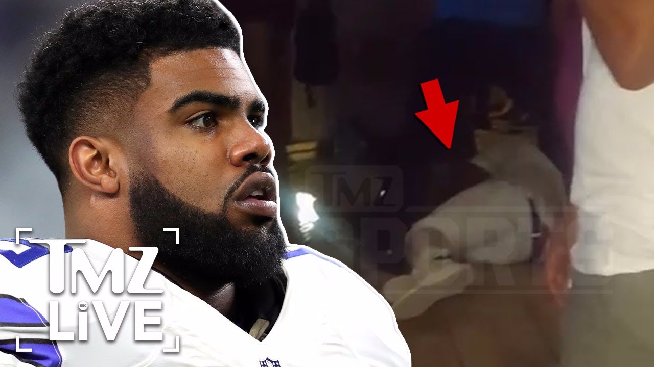 Ezekiel Elliott Pushes Man To Ground Handcuffed Video Heavy Com