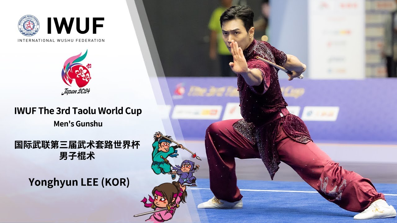 IWUF 3rd Taolu World Cup Men's Gunshu Silver Medalist Performance - Yonghyun LEE (KOR)