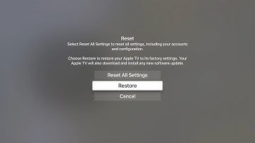 Apple TV Tips - Reset and Restore Apple TV