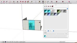 SketchUp how to make object transparent.