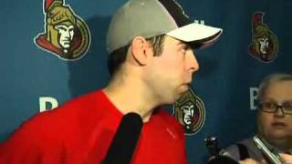 Pascal Leclaire: Ottawa vs Toronto Post-Game Scrum Sept 29, 2010