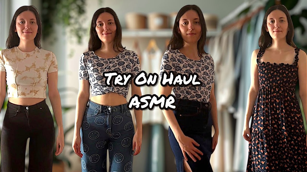 Try On Haul 👚👖👗 ASMR - YouTube