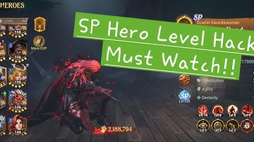 SP Hero Level Hack- 9000 Core Aqua - Sea of Conquest - SOC - Demona Rood - Linae - Callhan Durrach