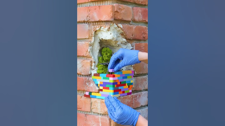 LEGO wall repair—Genius or joke? 🧱🧩😅 #diyhack #legobuild