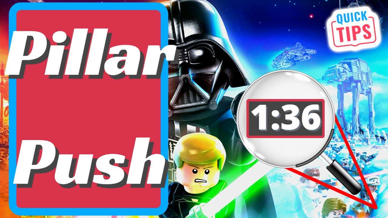 Pillar Push - Theed Palace - LEGO Star Wars The Skywalker Saga