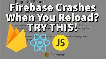 React Firebase Web App Crashes When You Reload? TRY THIS!