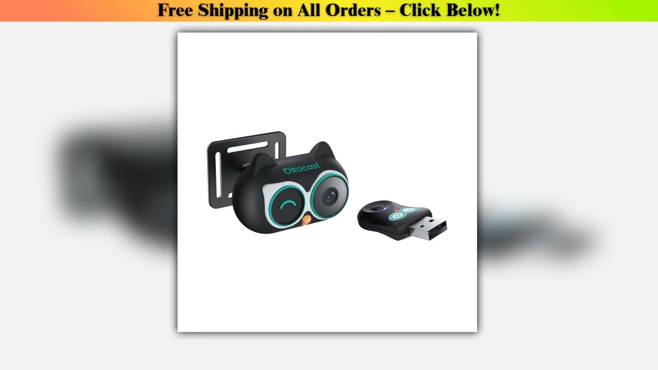 Ottocast Cabin Care Adapter Wireless CarPlay Car HD Camera for Baby Kids Car Accessories for