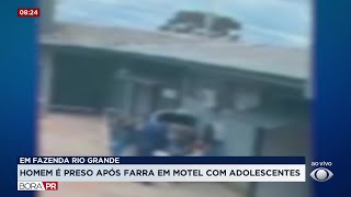 Homem e preso em motel de Fazenda Rio Grande com tres adolescentes escondidas no porta-malas