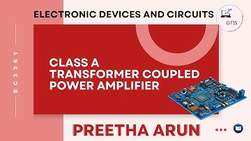 EC3361 - CLASS A TRANSFORMER COUPLED POWER AMPLIFIER