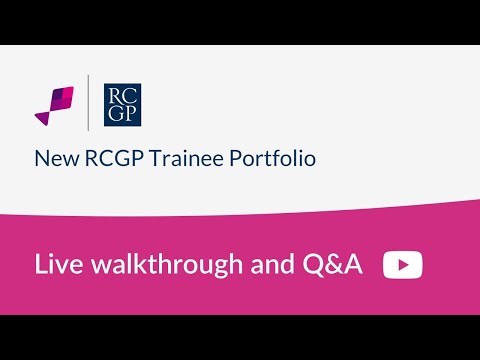 New RCGP Trainee Portfolio