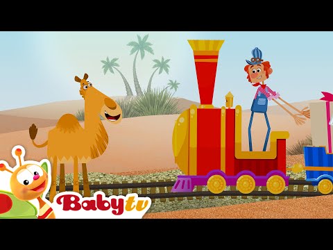 The Post Train 🚉 | Kenny the Camel 🐪  | Animals for Toddlers | Cartoons @BabyTV