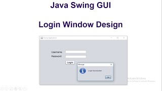 Login Window Design using Java Swing GUI screenshot 4