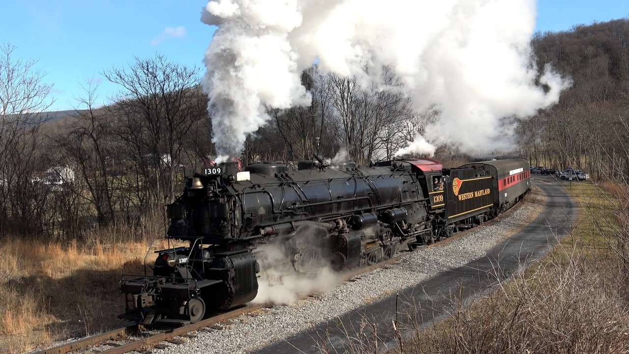 Winter Steam on the Western Maryland Scenic Railroad