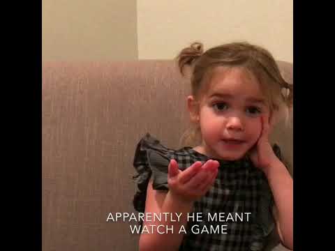 Mila discovers the joys of football season - YouTube