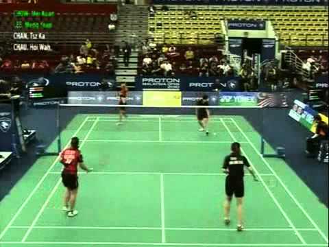 proton malaysia open 2010 day 1 tsz ka chan hoi wah chau vs mei kuan chow meng yean lee1 clip1