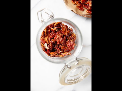 Easy Candied Maple Pecans #shorts