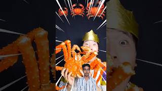Big, Medium and Small king crab food Challenge | Epic Giant vs Tiny Food War by HUBA #trendingshorts