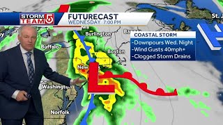 Video: High threat of downpours, strong wind with oncoming storm