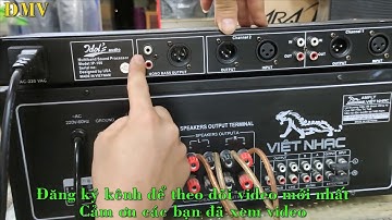 Cách kết nối nâng tiếng idol IP-100 với âm ly