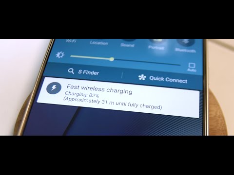 WoodPuck Fast Wireless Charging on Samsung Galaxy Note 5 (4K) - fonesalesman