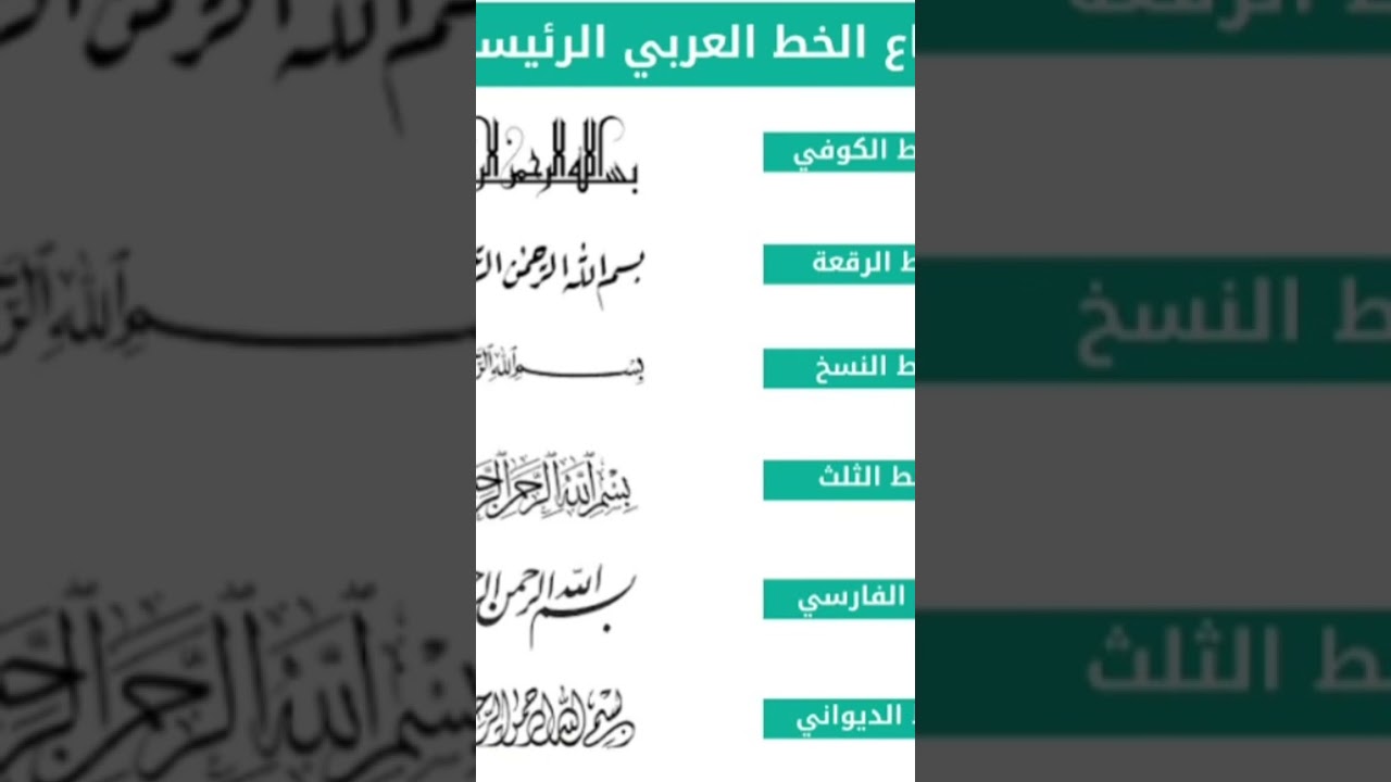 الخطاط محمد يسري - 6 أنواع خط عربي | Kufic, Thuluth, Diwani, Persian