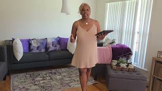 SHEIN LUNE Women Casual Solid Color Camisole Dress Set